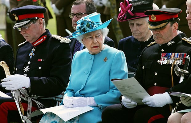 The Queen during a visit to the National Memorial Arboretum
