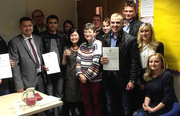 The English language class in Lichfield