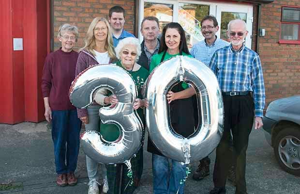St Giles Hospice volunteers celebrate 30 years of the charity's Shenstone warehouse