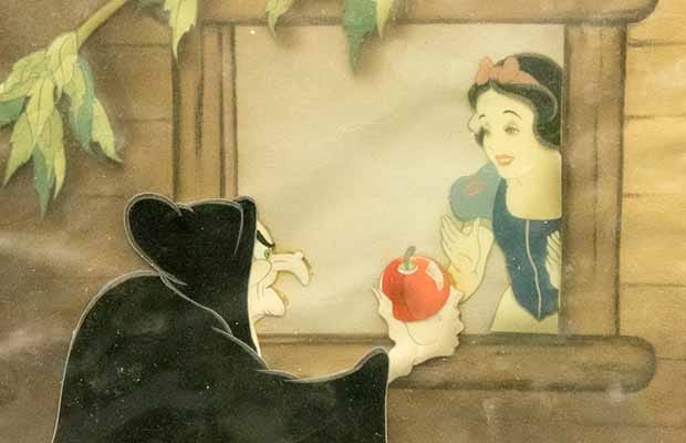 One of the cels from Snow White and the Seven Dwarfs