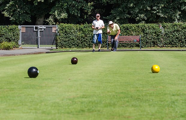 The bowling green at Beacon Park