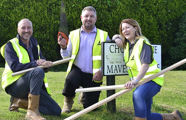 Members of the Cameron Homes team taking on the Hope Challenge
