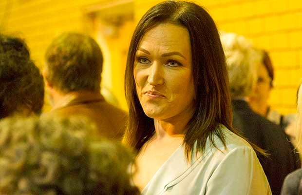 New Conservative Councillor Natasha Pullen at the count