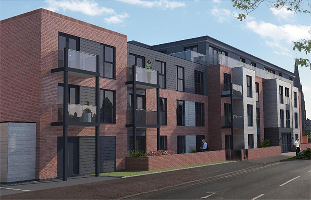 An artist's impression of the new retirement complex