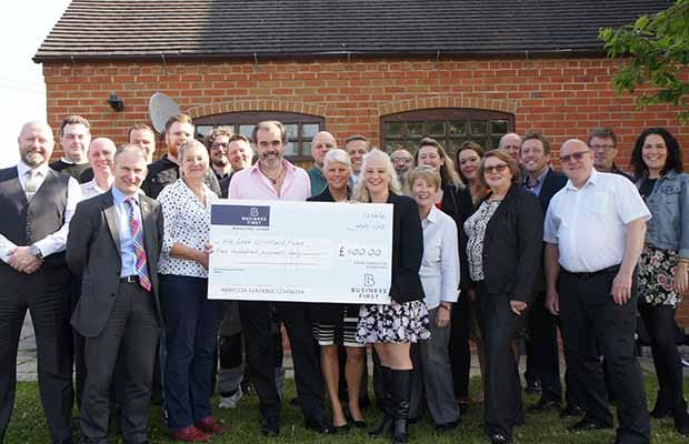 Simon Price, Patron of the We Love Lichfield Fund with some of the members of Business 1st