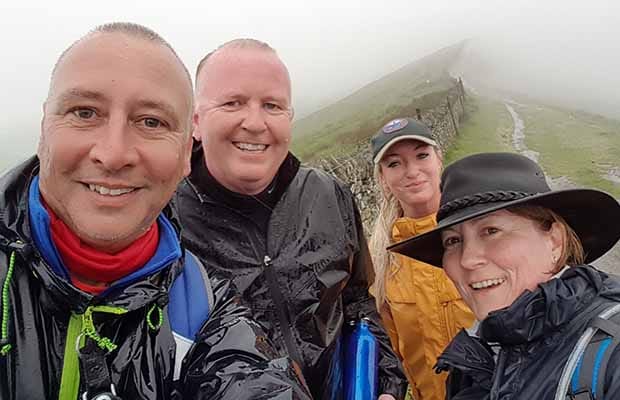 The Cameron Homes team during their fundraising trek