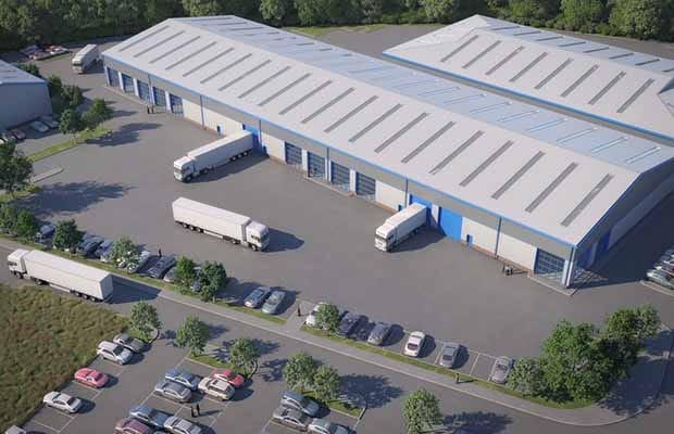 An artist's impression of the new industrial unit in Burntwood. Pic: LCP