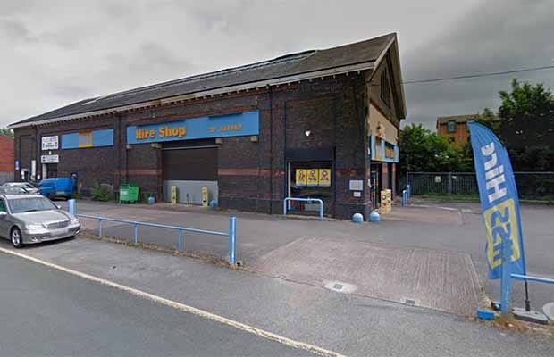 The former HSS Hire building Mr Tyre Ltd hopes to convert into a garage. Pic: Google Streetview