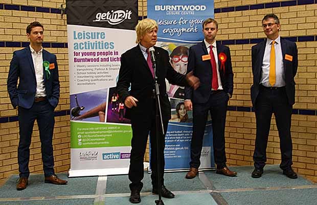 Michael Fabricant makes his victory speech