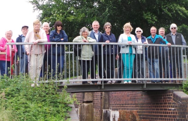 Boley Park residents on the Lichfield Canal walk