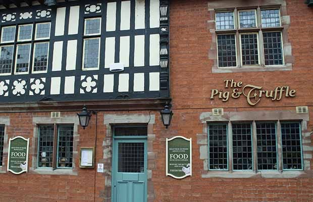 The Pig and Truffle pub in Lichfield