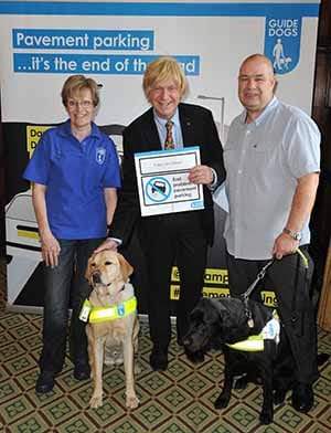 Michael Fabricant MP at the Guide Dogs event in the House of Commons