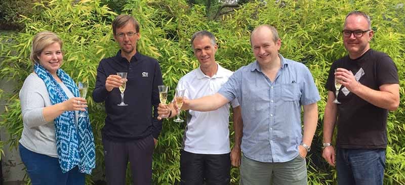 Beacon Park Tennis Trustees Katarina Obranovic, Paul Bayliss, Mark Eustace, Steve Clarke and Phil Shaw