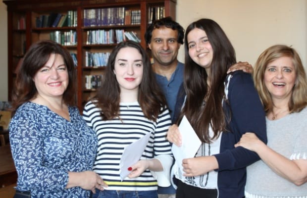 Lichfield Cathedral School students and their parents celebrate A Level success