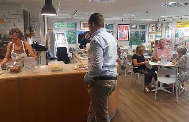 The coffee shop at Shenstone Library