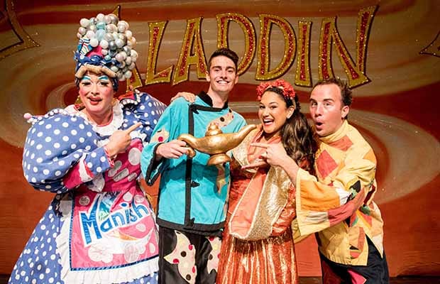 Some of the Aladdin cast members at the official launch