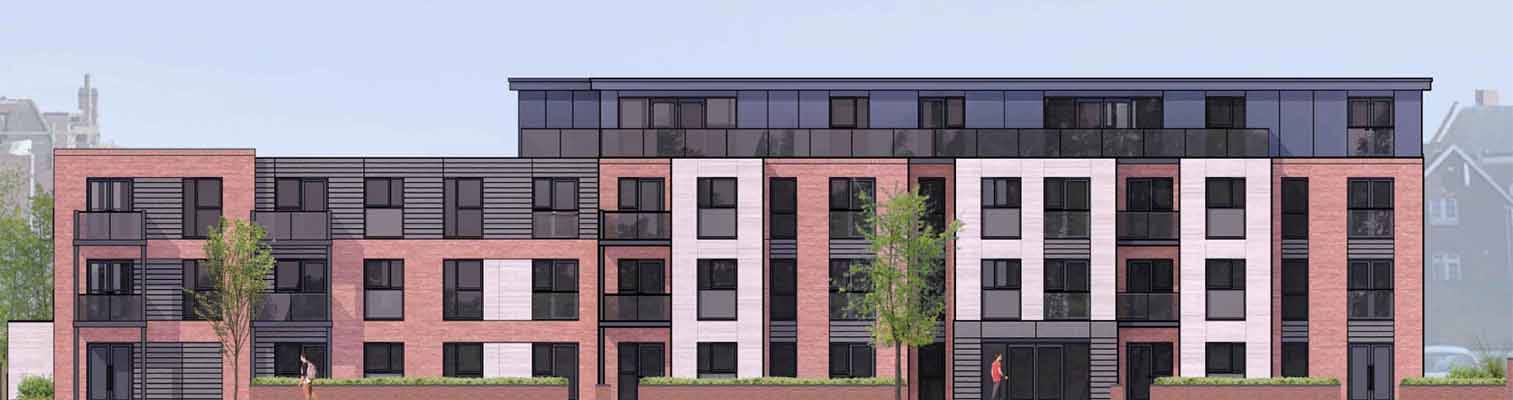 An artist's impression of the new retirement apartments