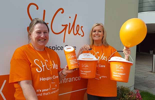 Philippa Graty and Lynwen Truesdale go orange for Wade Street opening
