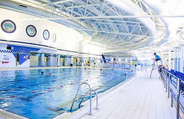 The swimming pool at Burntwood Leisure Centre
