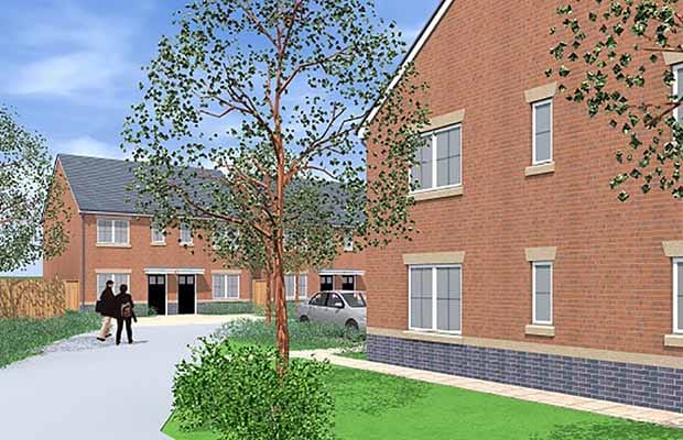 An artist's impression of the new development in Burntwood