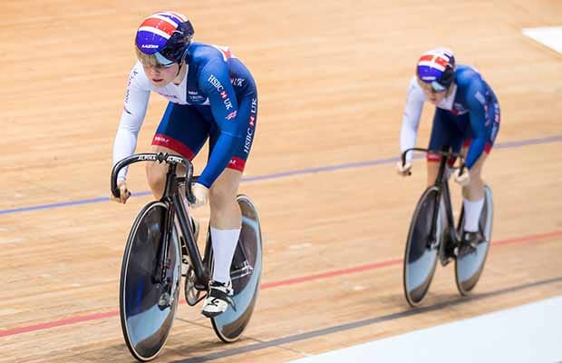 Sophie Capewell and Katy Marchant. Pic: SWpix.com