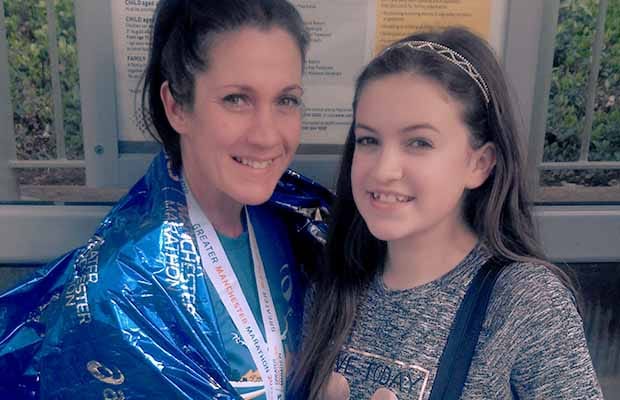 Jayne Whitehouse and her daughter Faith