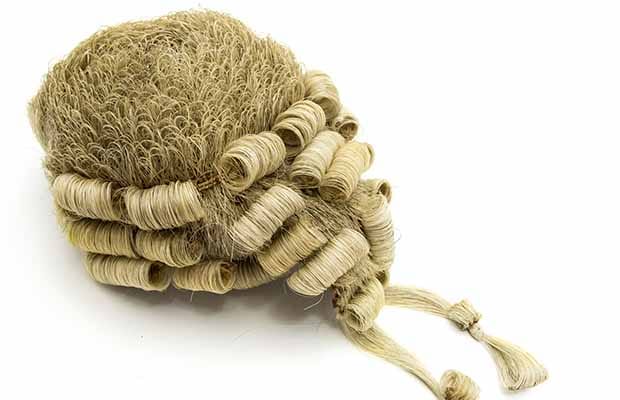 The wig that belonged to a former Lichfield MP