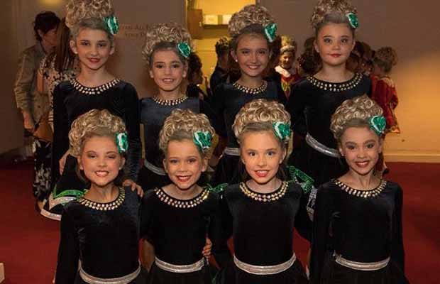 Heidi Hawkes (front row, left) with the successful Kidd School ceili team