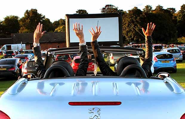 Drive-in movies in Beacon Park