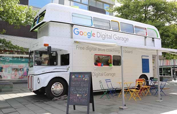 The Google Digital Garage bus