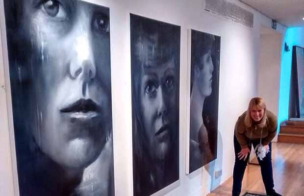 The exhibition of Caroline Lowe's work