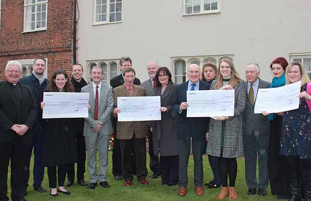 The presentation to the Lichfield City Art Fund recipients