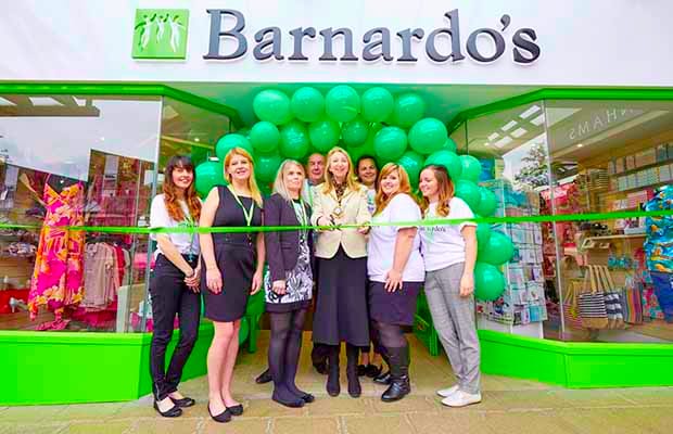 The official opening of the new Barnardo's shop in Lichfield