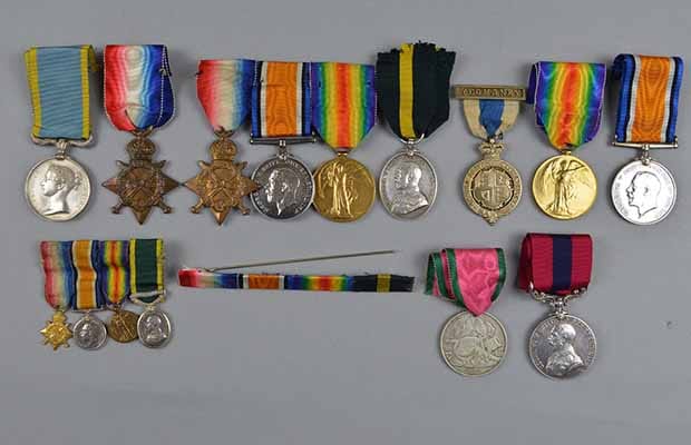 Some of the medals going under the hammer