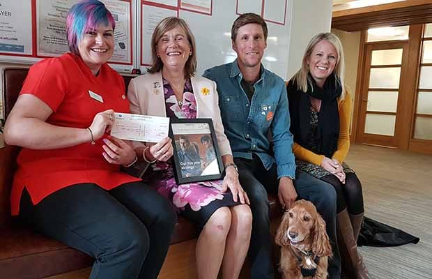 The Bailey family with St Giles ward clerk Emma Rushton