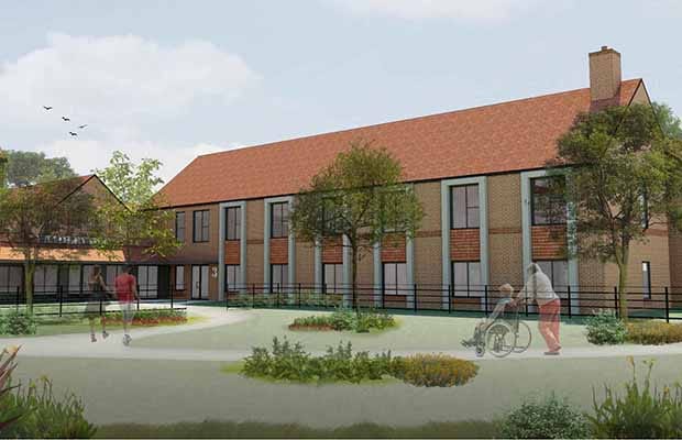 An artist's impression of the new Fradley care home