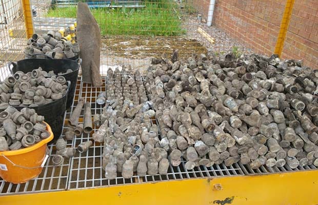 The mortar shells found in Burntwood