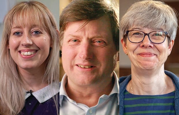 Abbie Walsh, Robin Trotter and Alison Storer, 
