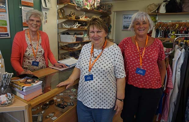 Volunteers at the Acorn Children's Hospice shop