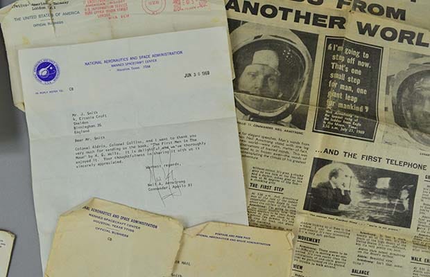 The letter sent by Neil Armstrong