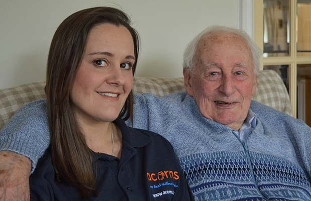 Gemma Williams and her grandad Bernard Gannon