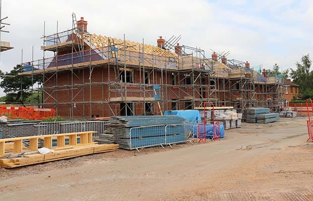 Houses being built on the Levett Road site