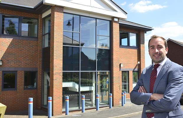 Matt Carr outside the former Chasetown Police Station