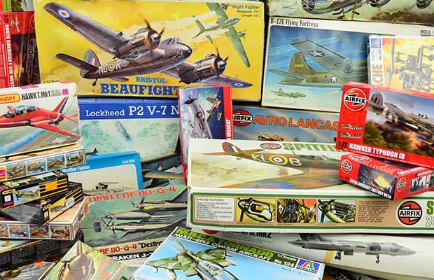 Some of the model aircraft kits going under the hammer
