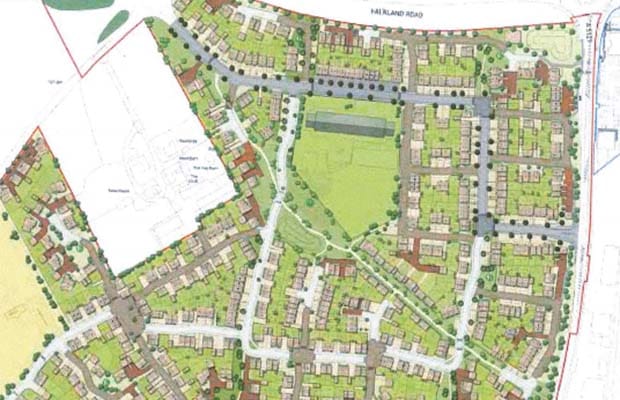 The proposed layout of the new Deanslade development