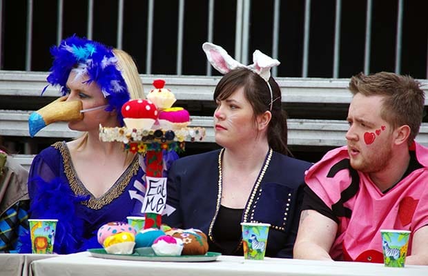Students appearing in a 2012 Lichfield Mysteries performance