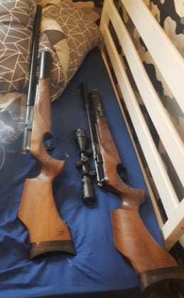 The air rifles found in Lichfield