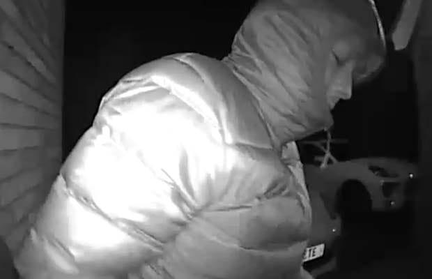 One of the men caught on camera
