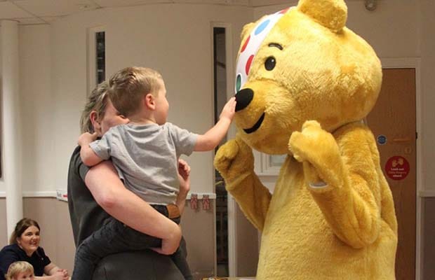 Pudsey Bear at the St Matthews nursery