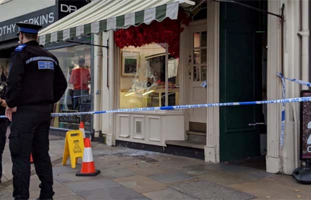 Police outside City Jewellers